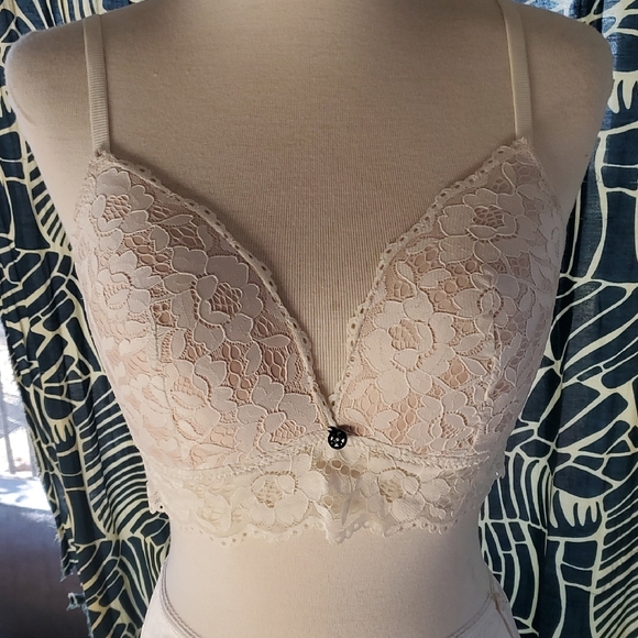 Nicole by Nicole Miller Other - Lace Bralette with Button Detail